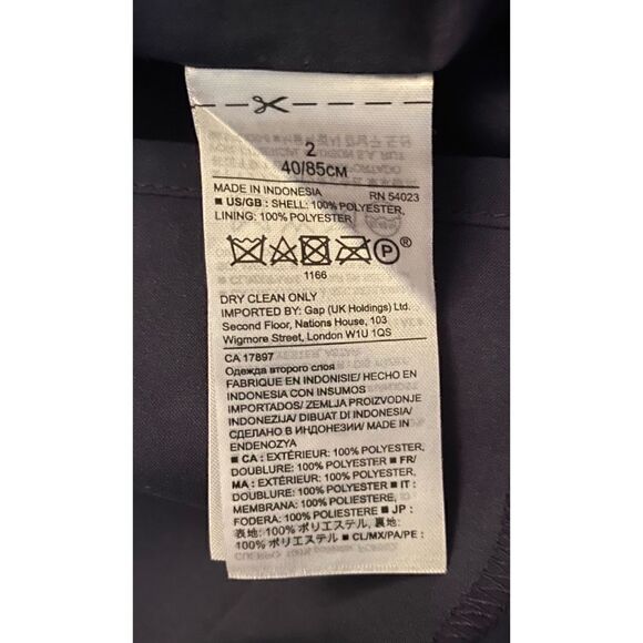 Banana Republic Striped Ruffle Sleeve Dress SZ 2 - Picture 7 of 7